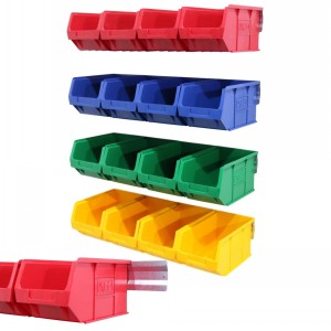 Parts Bins & Wall Rail Set 16 x Size 3